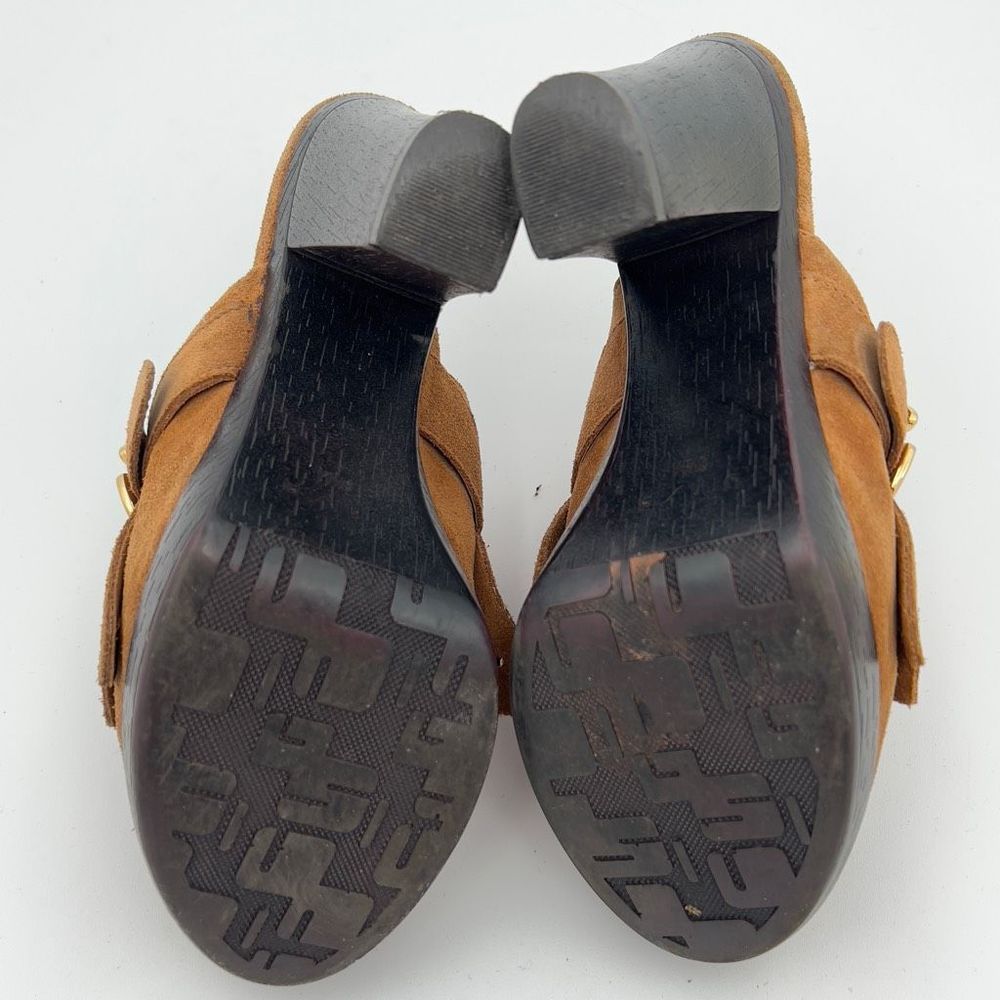 UNISA CLOG HEELS WOMEN’s 6.5 Camel Brown Western - Picture 2 of 8